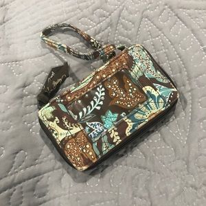 Vera Bradley All in One Wristlet, java blue